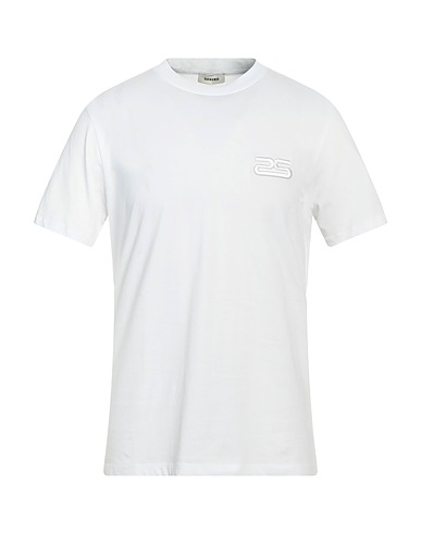 SANDRO T-shirt White 100% Cotton, Elastane, Polyester