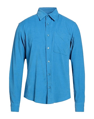 SANDRO Camicia tinta unita Azzurro 100% Cotone
