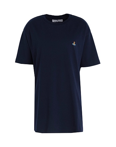 VIVIENNE WESTWOOD Basic T-Shirt Navy blue 100% Cotton