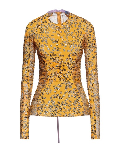 MUGLER Top Yellow 94% Polyamide, 6% Elastane