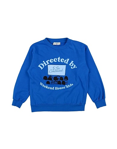 WEEKEND HOUSE KIDS Sweatshirt Bright blue 96% Organic cotton, 4% Elastic fibres