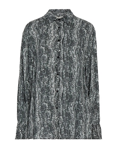 TRUSSARDI Patterned shirts & blouses Dark green 100% Viscose