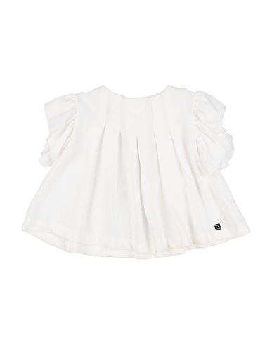 MANILA GRACE Top Off white 70% Cotton, 30% Linen