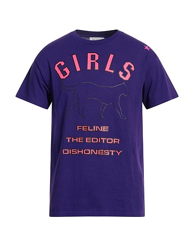 THE EDITOR T-shirt Purple 100% Cotton