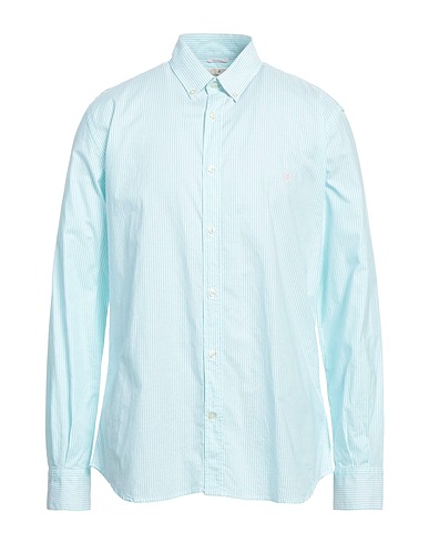 BROOKSFIELD Striped shirt Turquoise 100% Cotton