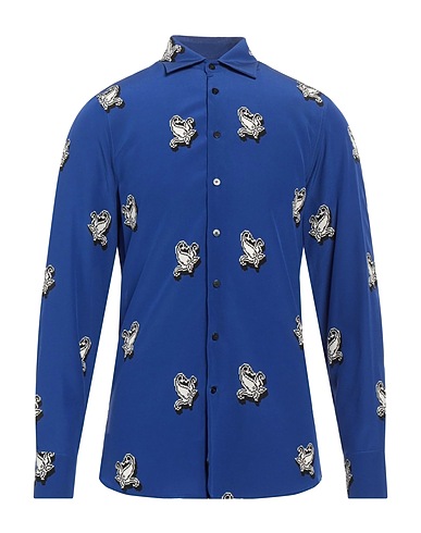 ETRO Patterned shirt Blue 100% Silk