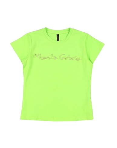 MANILA GRACE T-shirt Lime green 94% Cotton, 6% Elastane