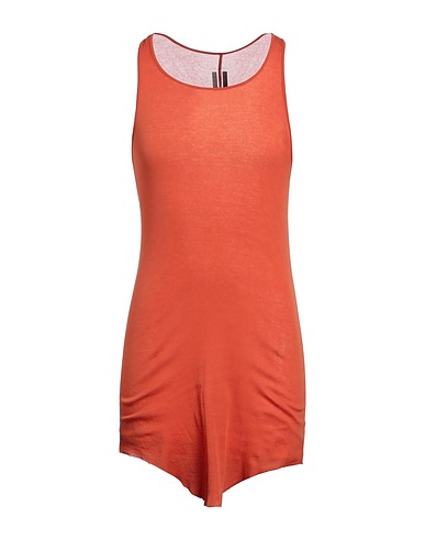 RICK OWENS Tank top Orange 100% Cotton