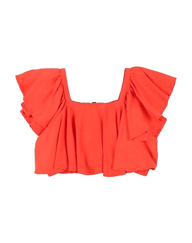 MANILA GRACE Top Orange 83% Viscose, 17% Linen