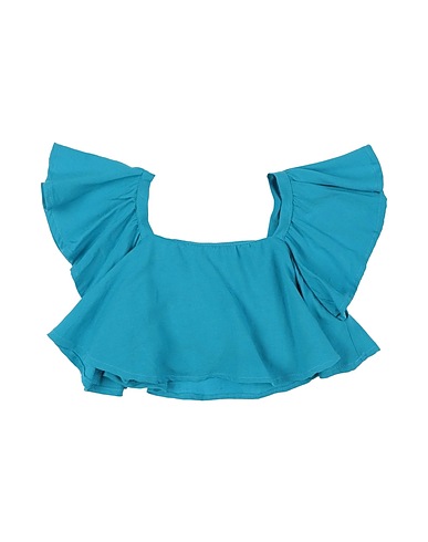 MANILA GRACE Top Azure 83% Viscose, 17% Linen
