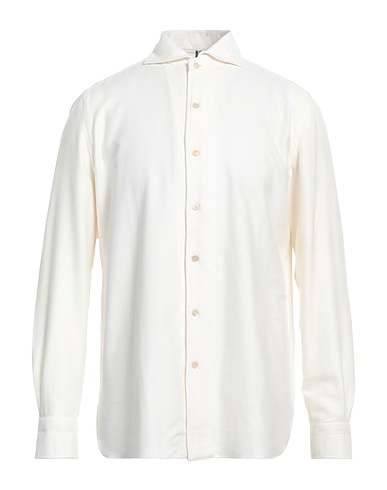 LUIGI BORRELLI NAPOLI Chemise de couleur unie 41% Coton, 32% Modal, 27% Acrylique