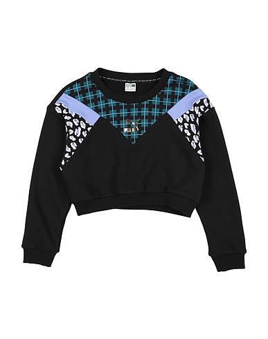 PUMA Sweatshirt Black 68% Cotton, 32% Polyester, Elastane