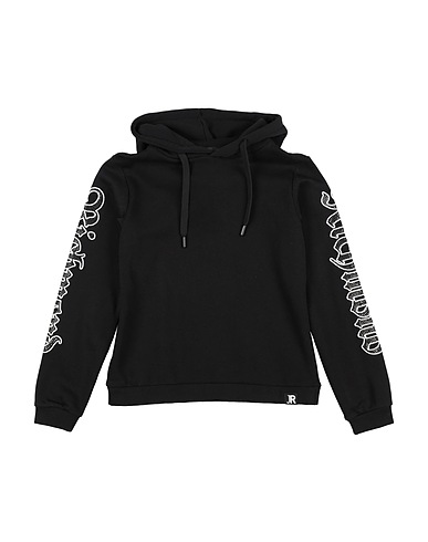 JOHN RICHMOND Hooded track jacket  Black 100% Cotton