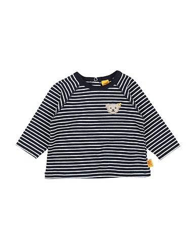 STEIFF T-shirt Midnight blue 95% Cotton, 5% Elastane