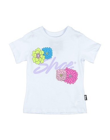 SHOE T-shirt Bianco 100% Cotone