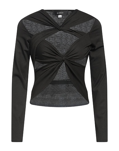 SID NEIGUM Top Black 77% Viscose, 18% Polyamide, 5% Elastane