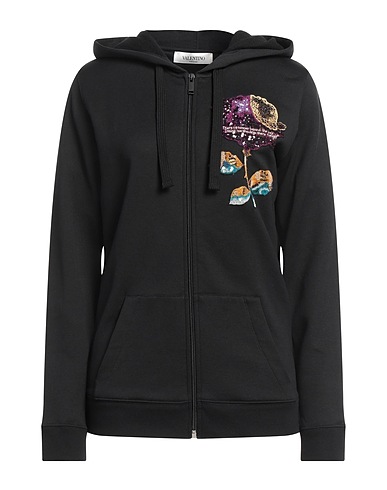 VALENTINO GARAVANI with UNDERCOVER Hoodie Schwarz 94% Baumwolle, 6% Polyamid, Polyester