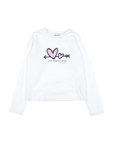 FRACOMINA MINI T-shirt White 90% Cotton, 10% Elastane