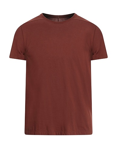 RICK OWENS Basic T-Shirt Chocolate brown 100% Cotton