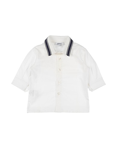ALETTA Patterned shirt White 97% Cotton, 3% Elastane