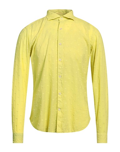 TINTORIA MATTEI 954 Solid colour shirt Lime green 100% Cotton