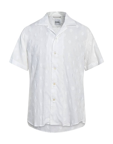 DNL Solid colour shirt White 100% Cotton