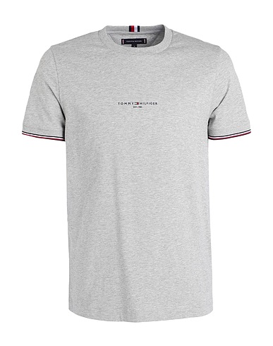TOMMY HILFIGER T-shirt Light grey 100% Cotton