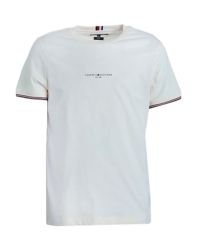 TOMMY HILFIGER T-shirt Cream 100% Cotton