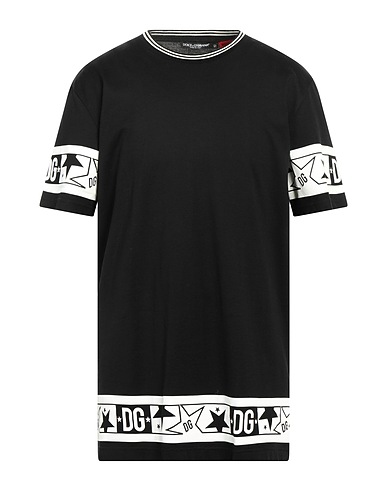 DOLCE&GABBANA T-shirt Black 100% Cotton, Elastane