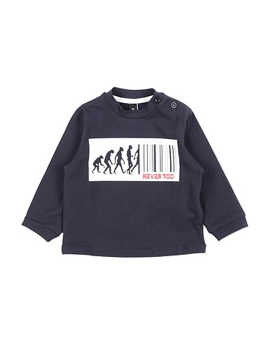 NEVER TOO T-shirt Blu notte 90% Cotone, 10% Elastan