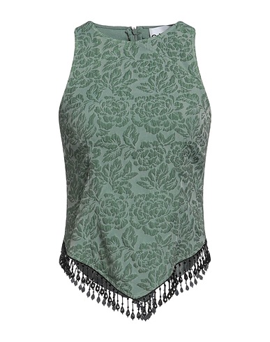 GANNI Top Green 50% Recycled polyester, 32% Polyamide, 18% Polyester