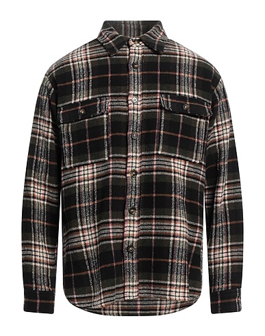 ISABEL MARANT Checked shirt Military green 64% Wool, 17% Polyester, 9% Polyamide, 7% Other Fibres, 3% Acrylic