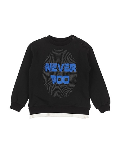 NEVER TOO Sweatshirt Schwarz 95% Baumwolle, 5% Elastan