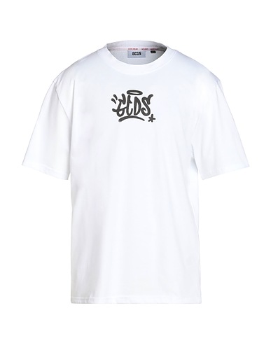 GCDS T-shirt Bianco 100% Cotone
