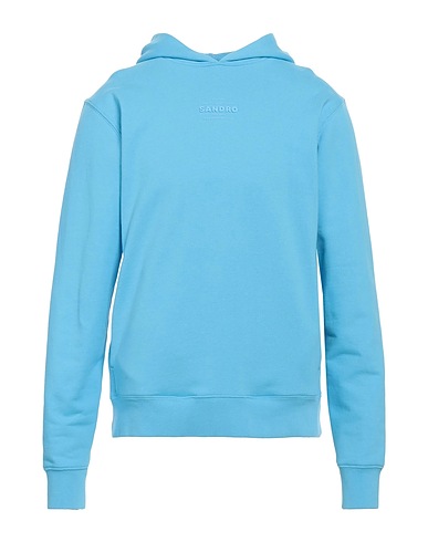 SANDRO Hooded track jacket  Azure 100% Cotton