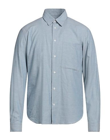 SANDRO Solid colour shirt Sky blue 100% Cotton