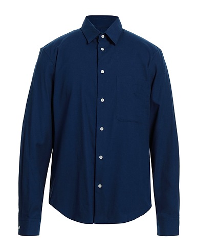 SANDRO Camicia tinta unita Blu 100% Cotone