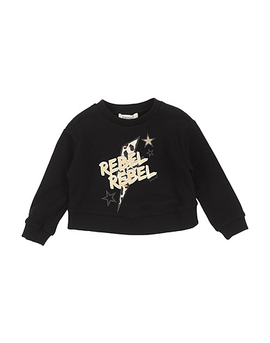 TWINSET Felpa Nero 100% Cotone, Elastan