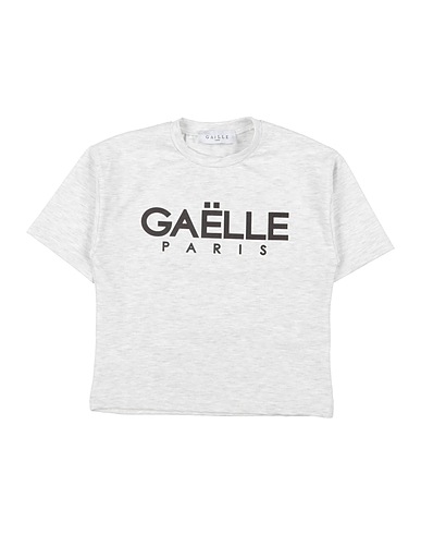 GAëLLE Paris T-shirt Light grey 96% Cotton, 4% Elastane