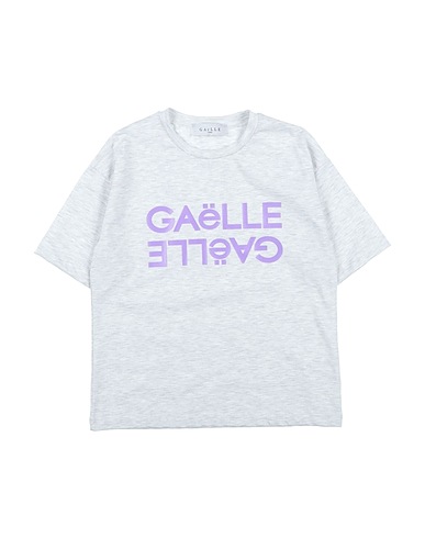 GAëLLE Paris T-shirt Light grey 96% Cotton, 4% Elastane