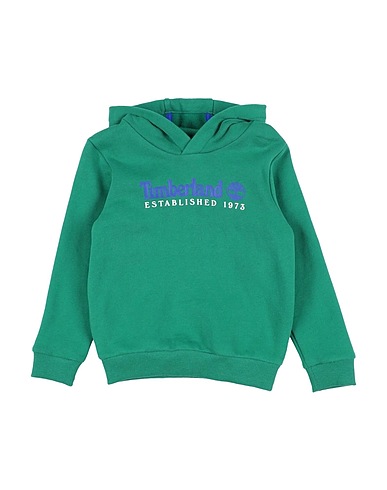 TIMBERLAND Hooded track jacket  Green 80% Cotton, 20% Polyester, Elastane