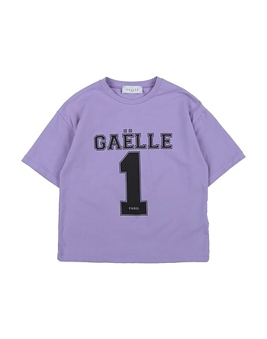 GAëLLE Paris T-shirt Lilla 96% Cotone, 4% Elastan