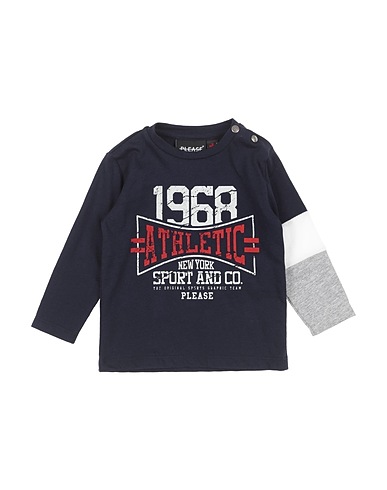 PLEASE T-shirt Navy blue 100% Cotton