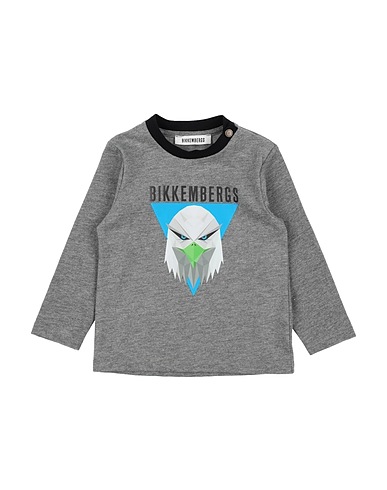 BIKKEMBERGS T-shirt Grey 50% Cotton, 50% Polyester