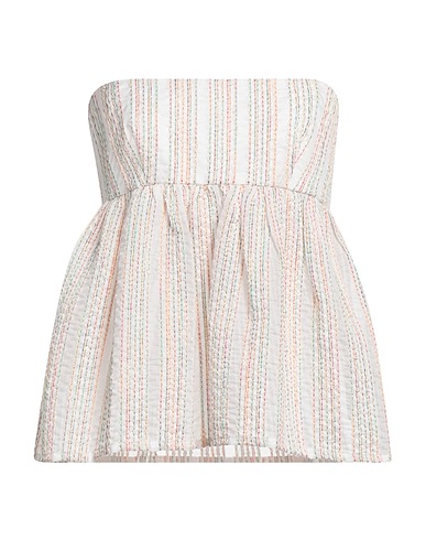 BOHELLE Top Bianco 64% Cotone, 18% Viscosa, 16% Poliestere, 2% Poliammide