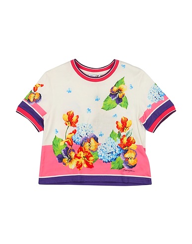 DOLCE&GABBANA T-shirt White 100% Cotton, Elastane