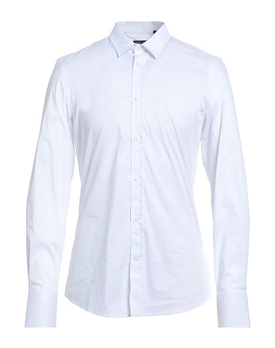ANTONY MORATO Camicia tinta unita Bianco 74% Cotone, 23% Poliammide, 3% Elastan