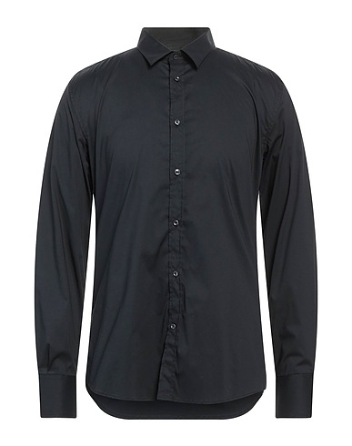 ANTONY MORATO Solid color shirt Black 74% Cotton, 23% Polyamide, 3% Elastane