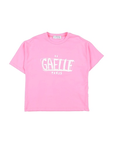 GAëLLE Paris T-shirt Pink 96% Cotton, 4% Elastane