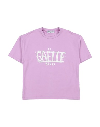 GAëLLE Paris T-shirt Lilla 96% Cotone, 4% Elastan